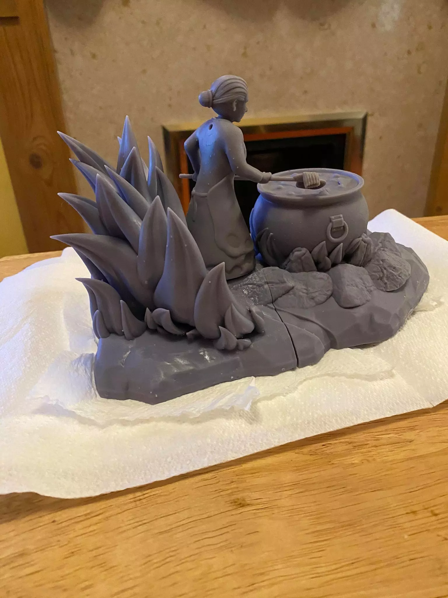 Mary Karras Your Mother Cooks socks In Hell 3D Statue STL 3D print model_0