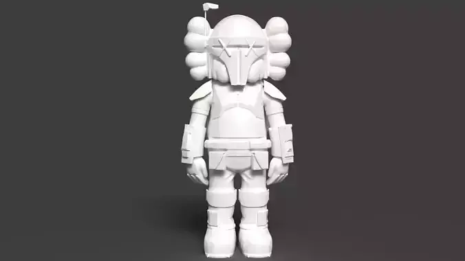 KAWS STAR WARS BOBA FETT- GLOBO STARK 3D print model