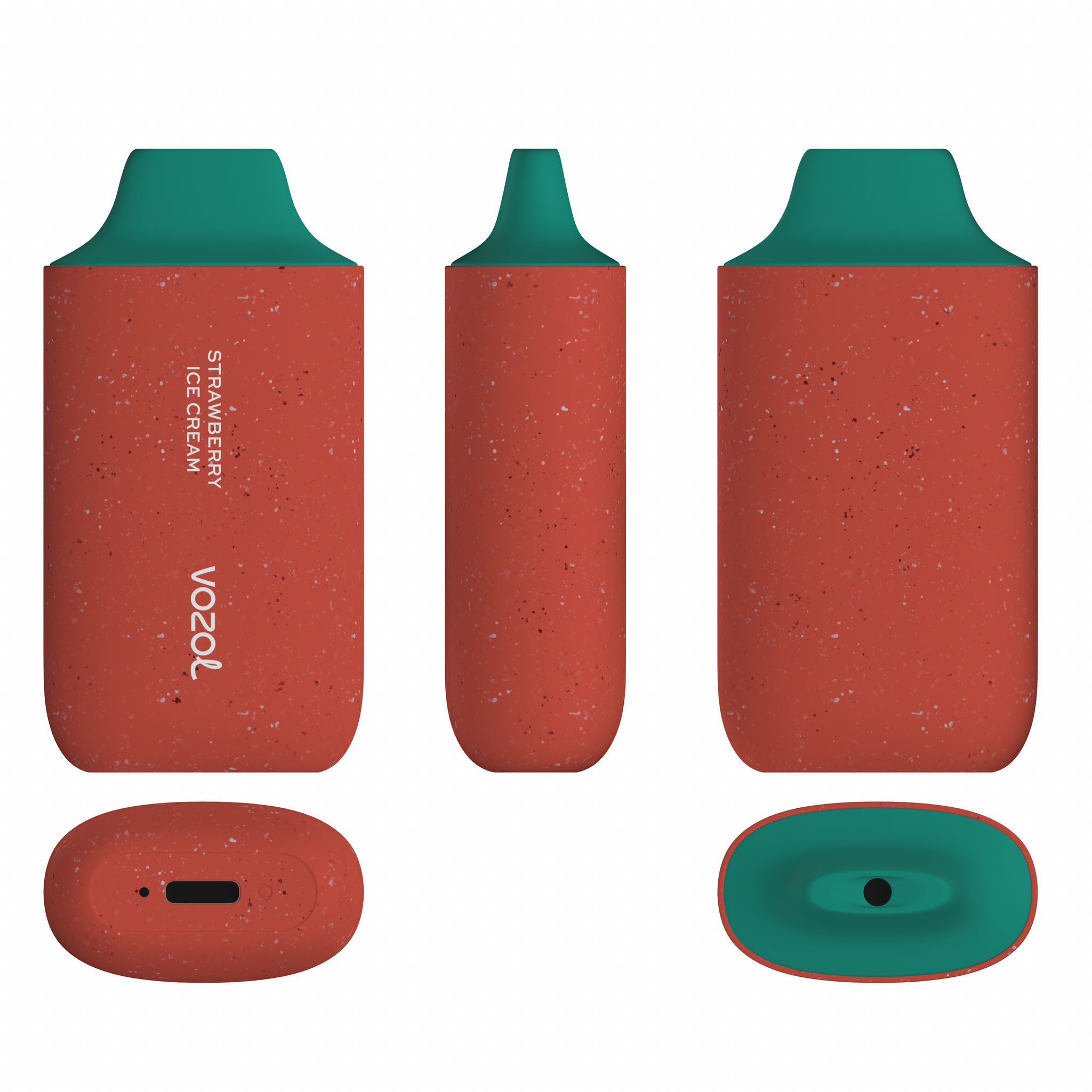 Vozol Star 6000 Strawberry Ice Cream Low-poly 3D model_6