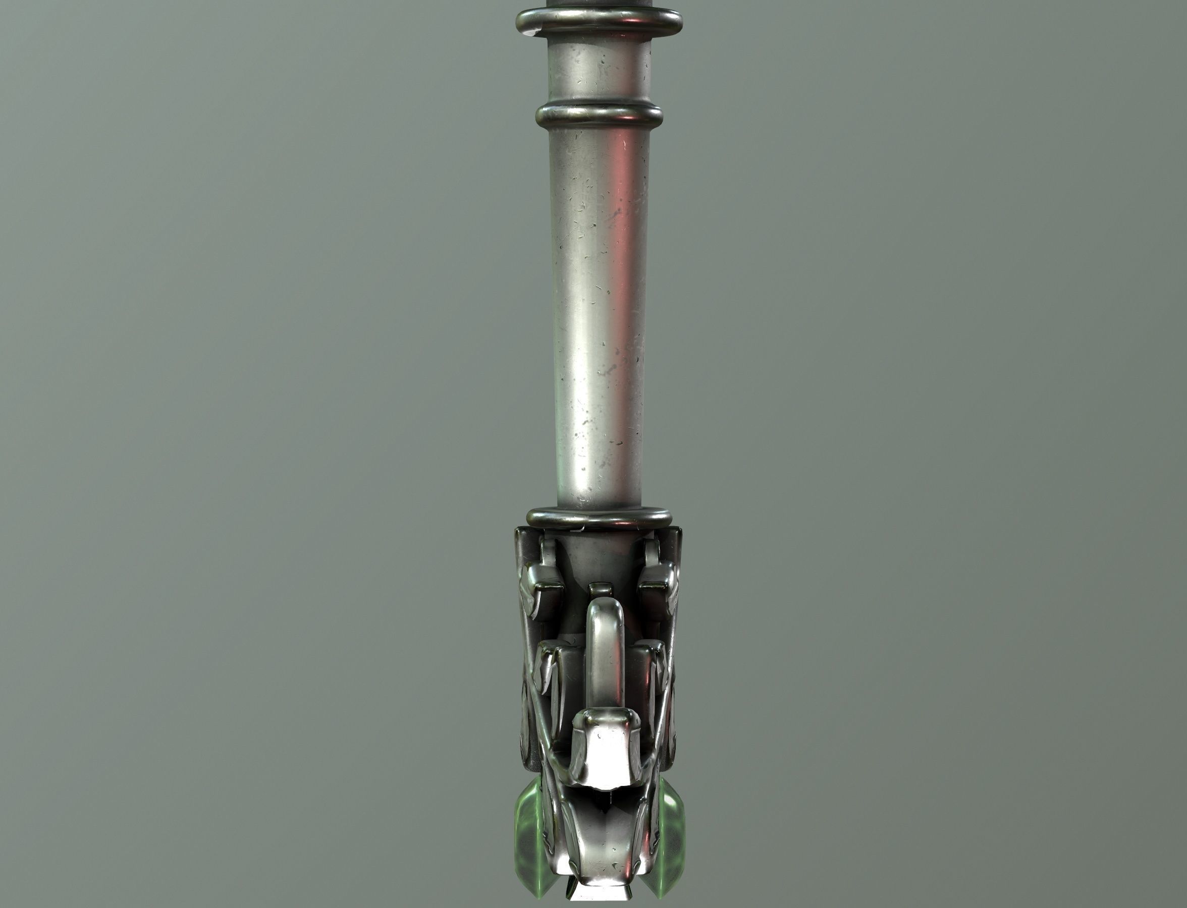 spring key Low-poly 3D model_29