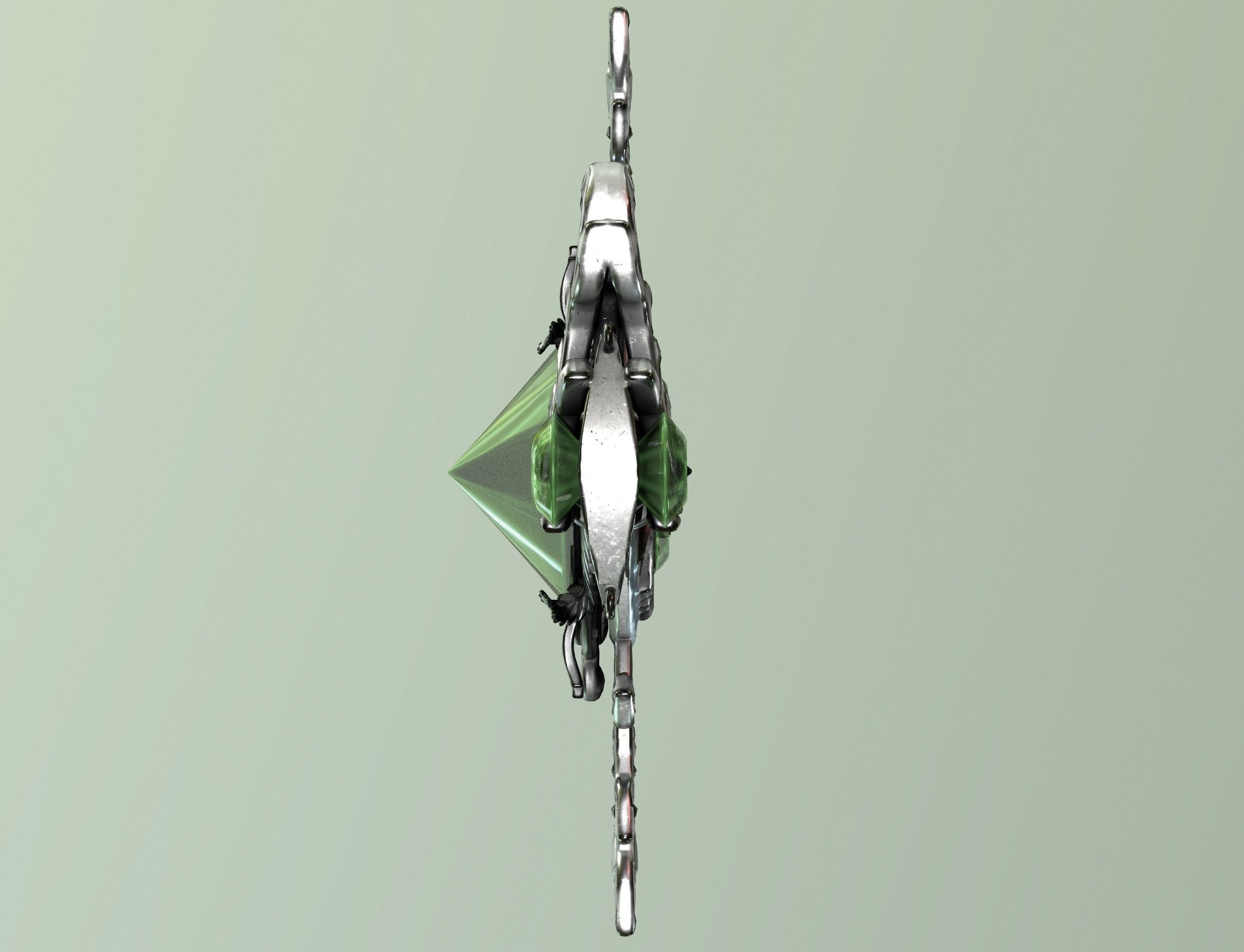 spring key Low-poly 3D model_31