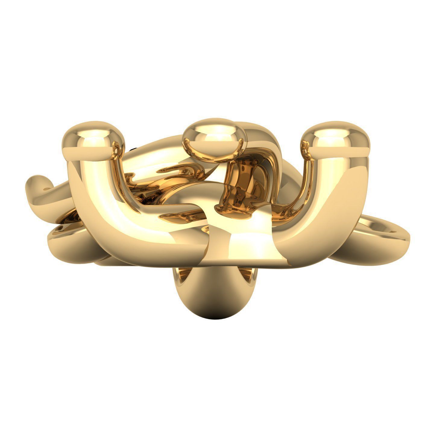 Elephant Pandent 3D print model_9