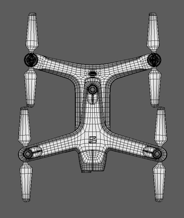 Dron - Skydio 2  3D model_4