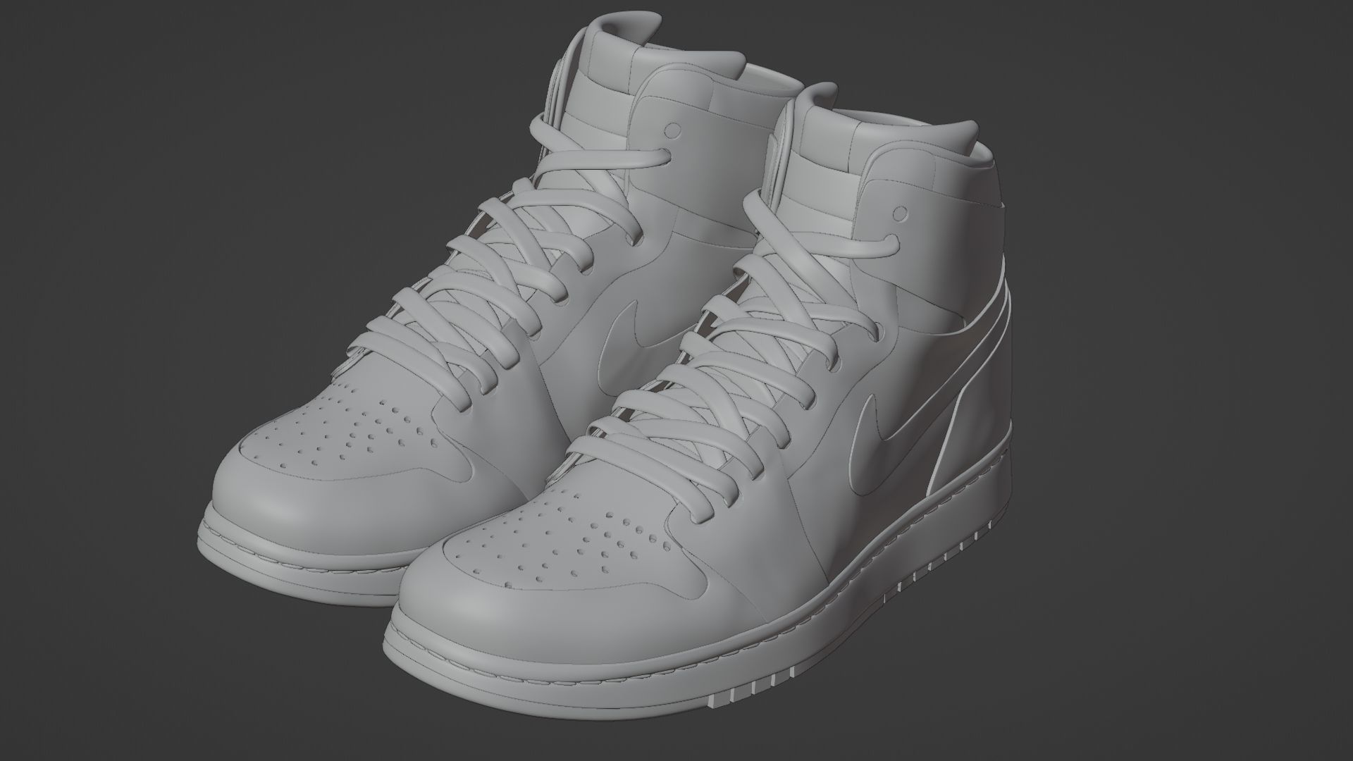 Air Jordan 1 Wolverine 3D model_7