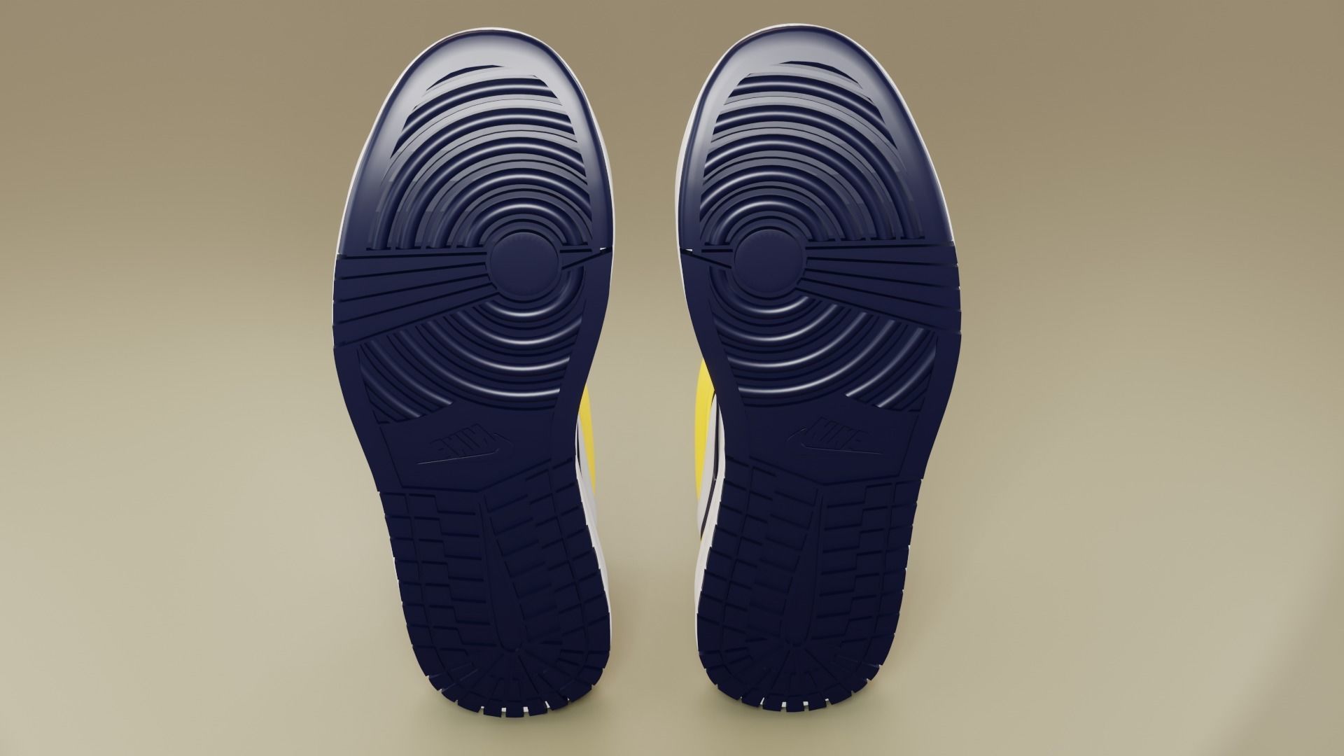 Air Jordan 1 Wolverine 3D model_6