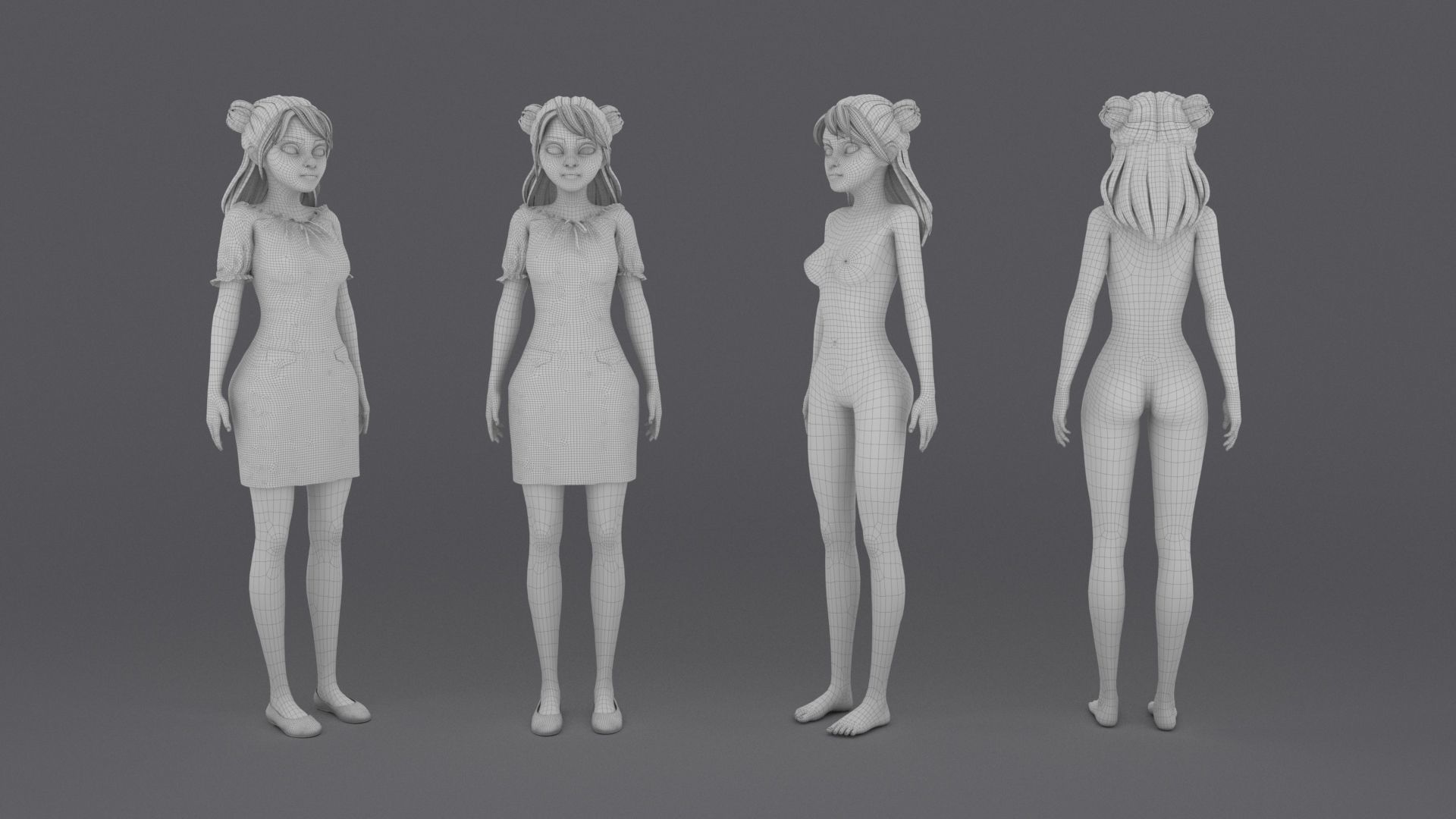 Mia Girl 3D model_6