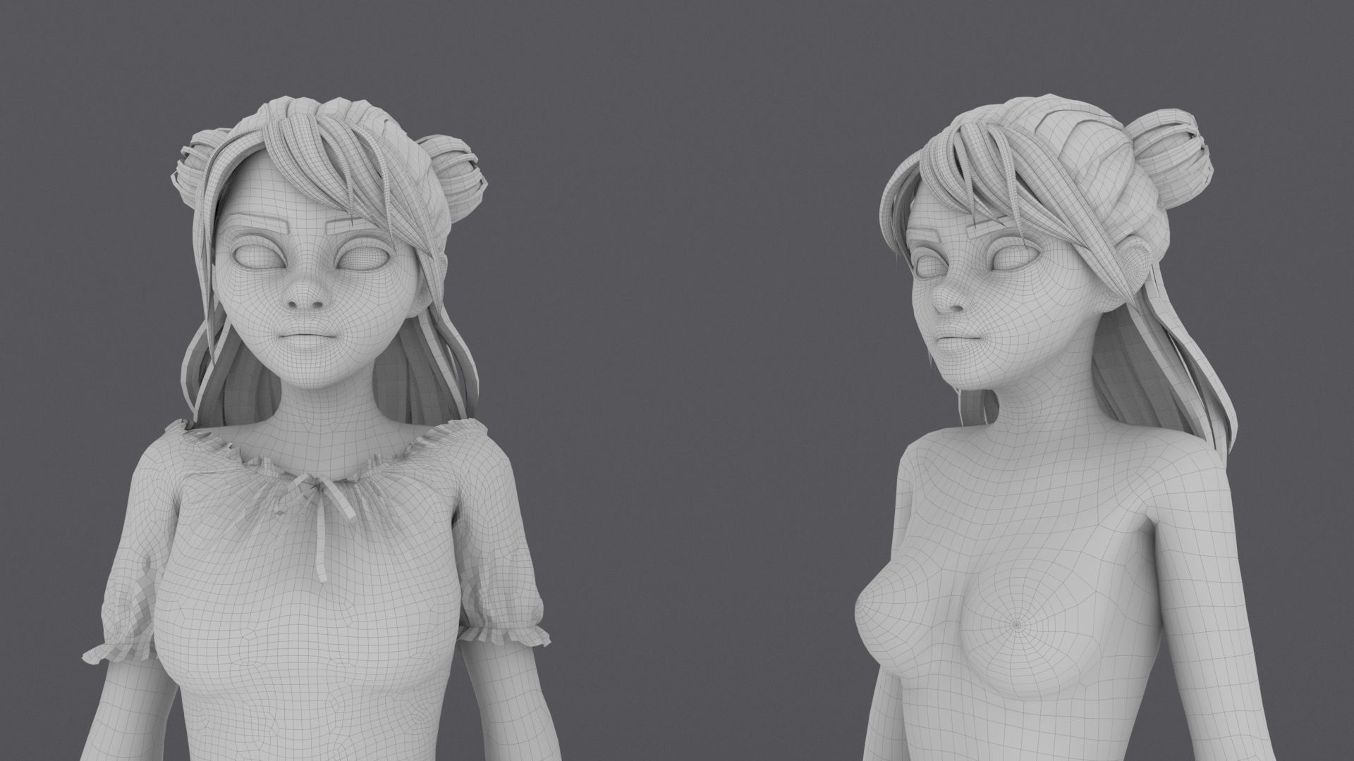 Mia Girl 3D model_8