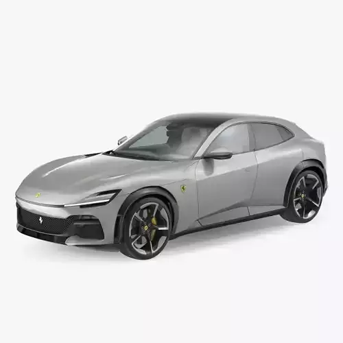 2023 Ferrari Purosangue SUV Grey 3D model