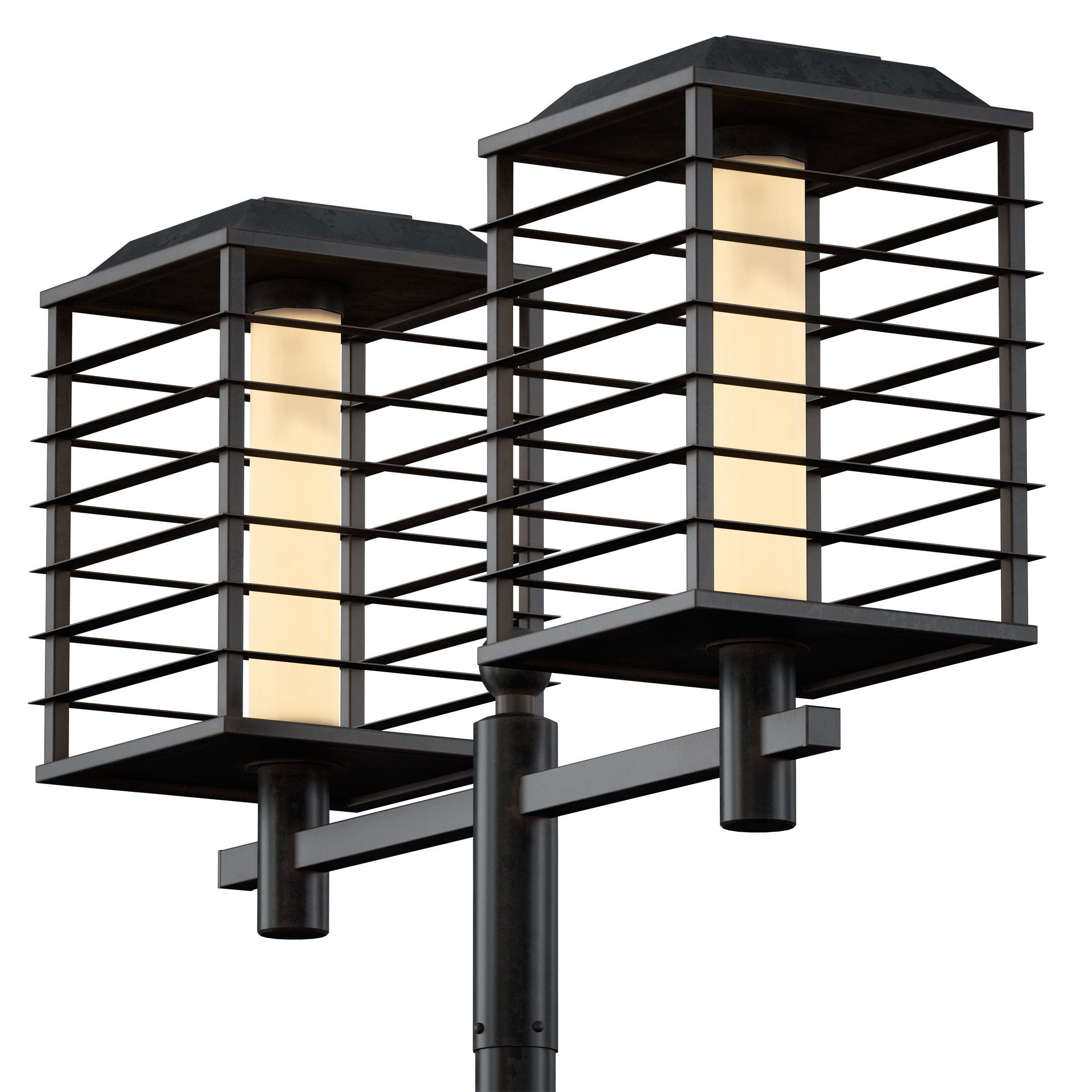 Street park lamp post 3D model_9