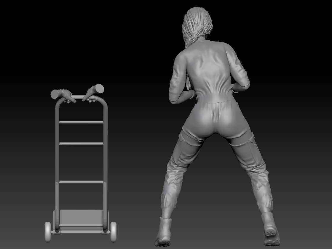 SEXY GIRL F1 PIT STOP 3 3D print model_3