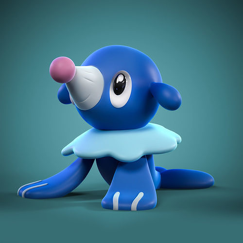 POPPLIO POKEMON 3D model 3D printable | CGTrader