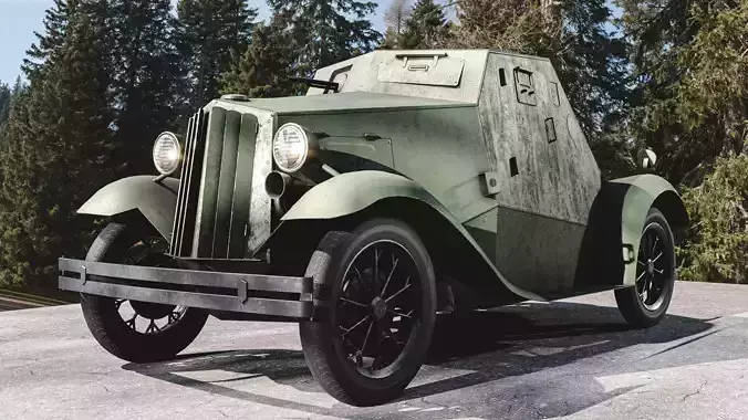 D-8 Soviet light armored car 1930s
