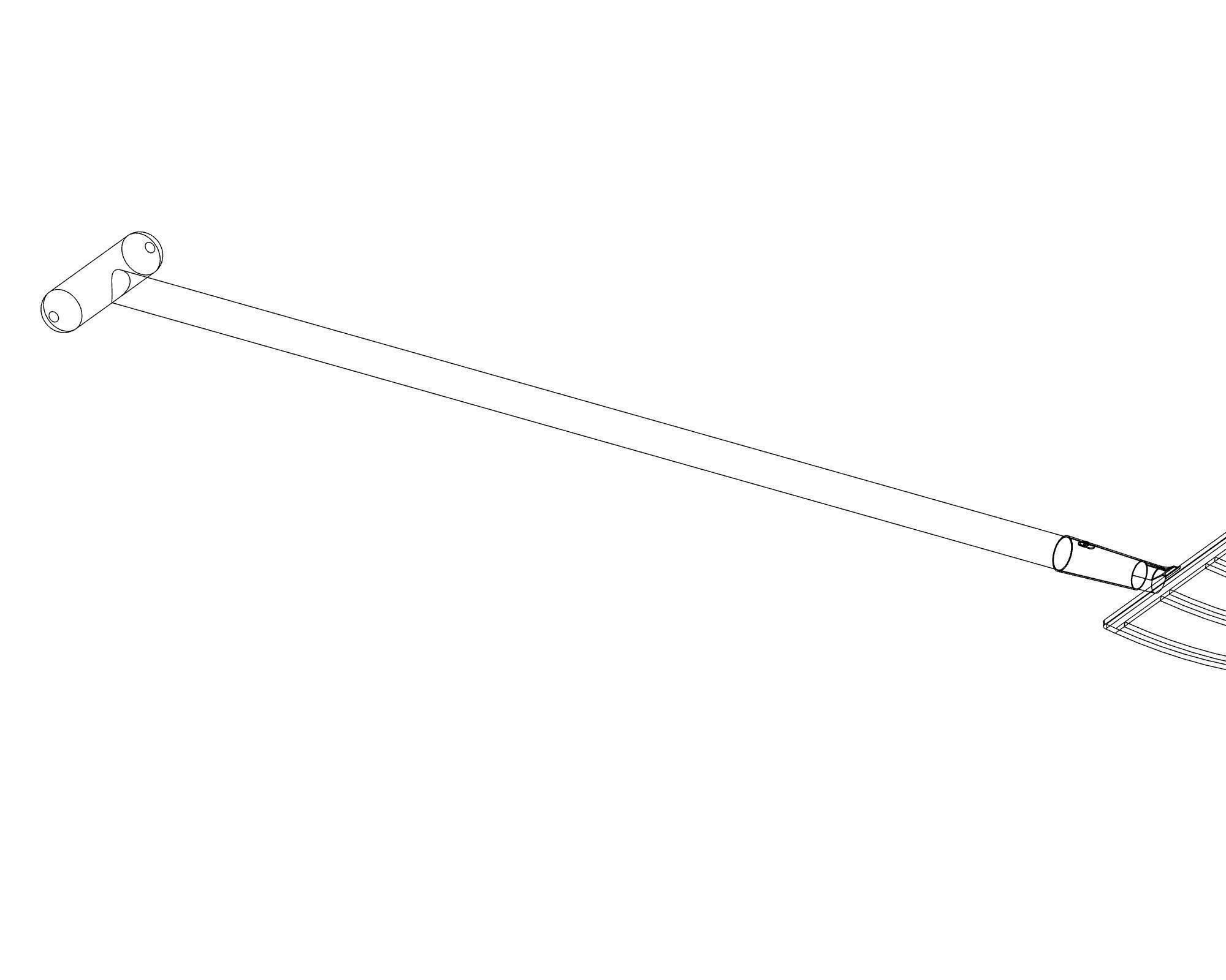 Pitchfork wooden Low-poly 3D model_6
