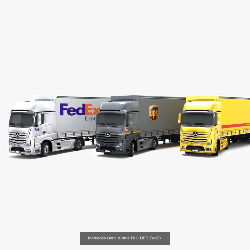 Trucks and trailers 3D Model Collection_1