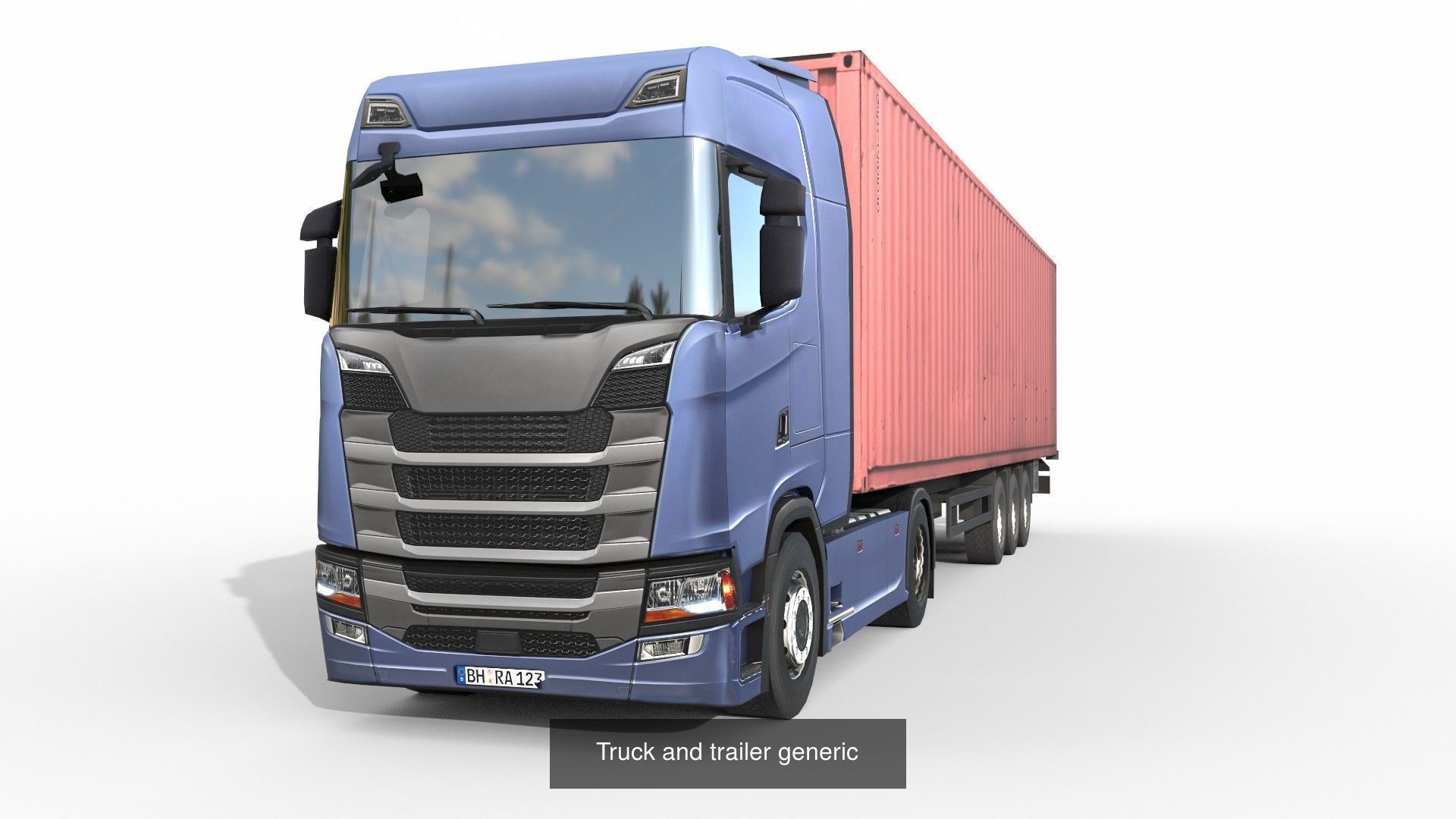 Trucks and trailers 3D Model Collection_2