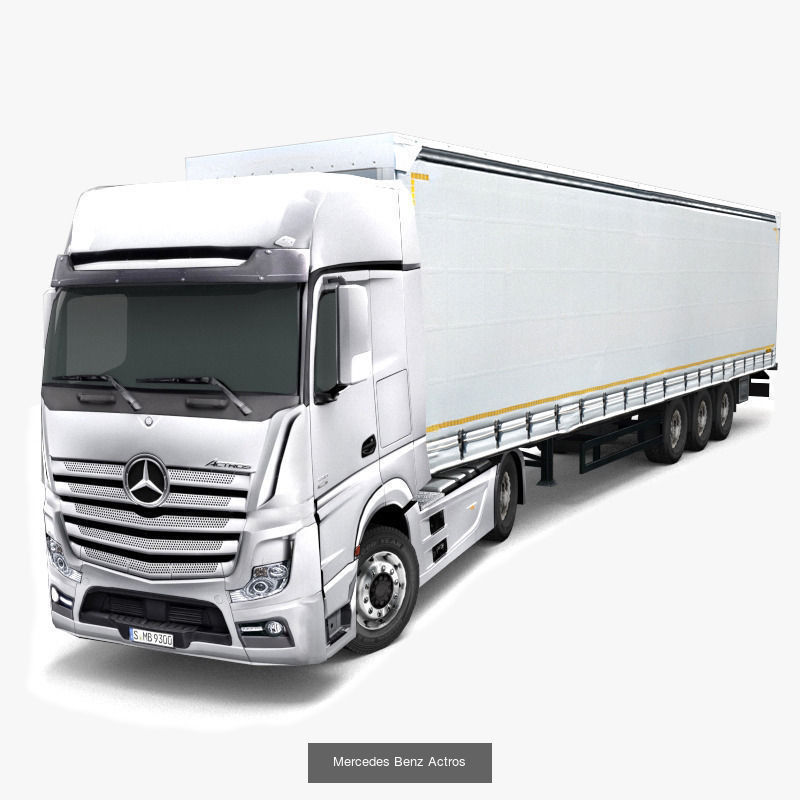 Trucks and trailers 3D Model Collection_3