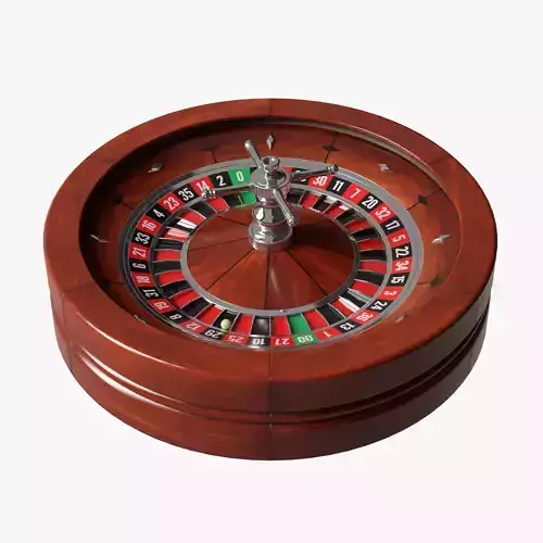 Roulette Wheel 3D Low-poly 3D model