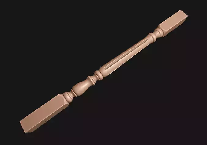 Baluster wooden stick 3D print model