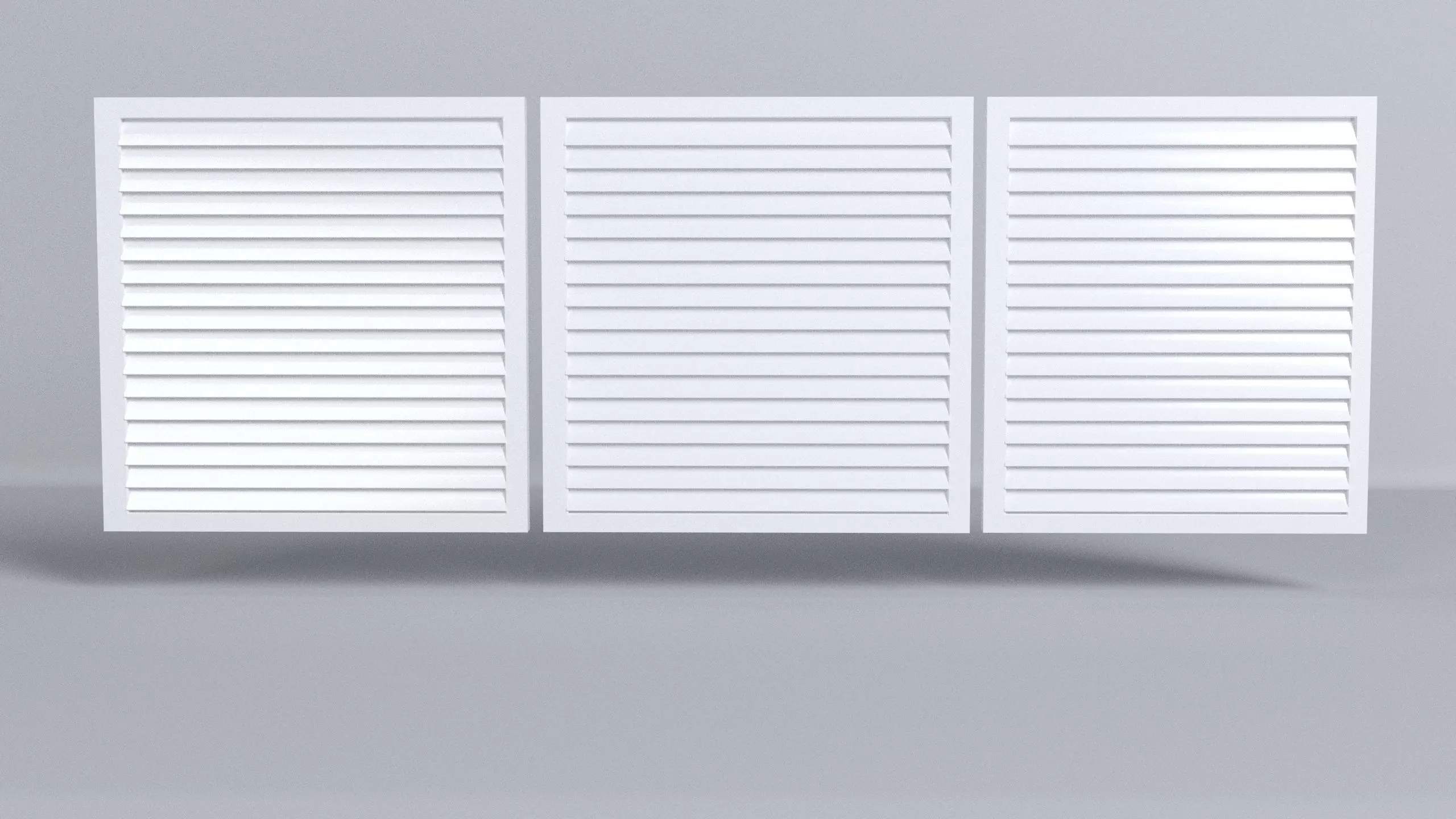 blinds three shutters Free 3D model