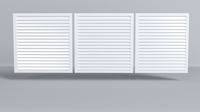 blinds three shutters Free 3D model