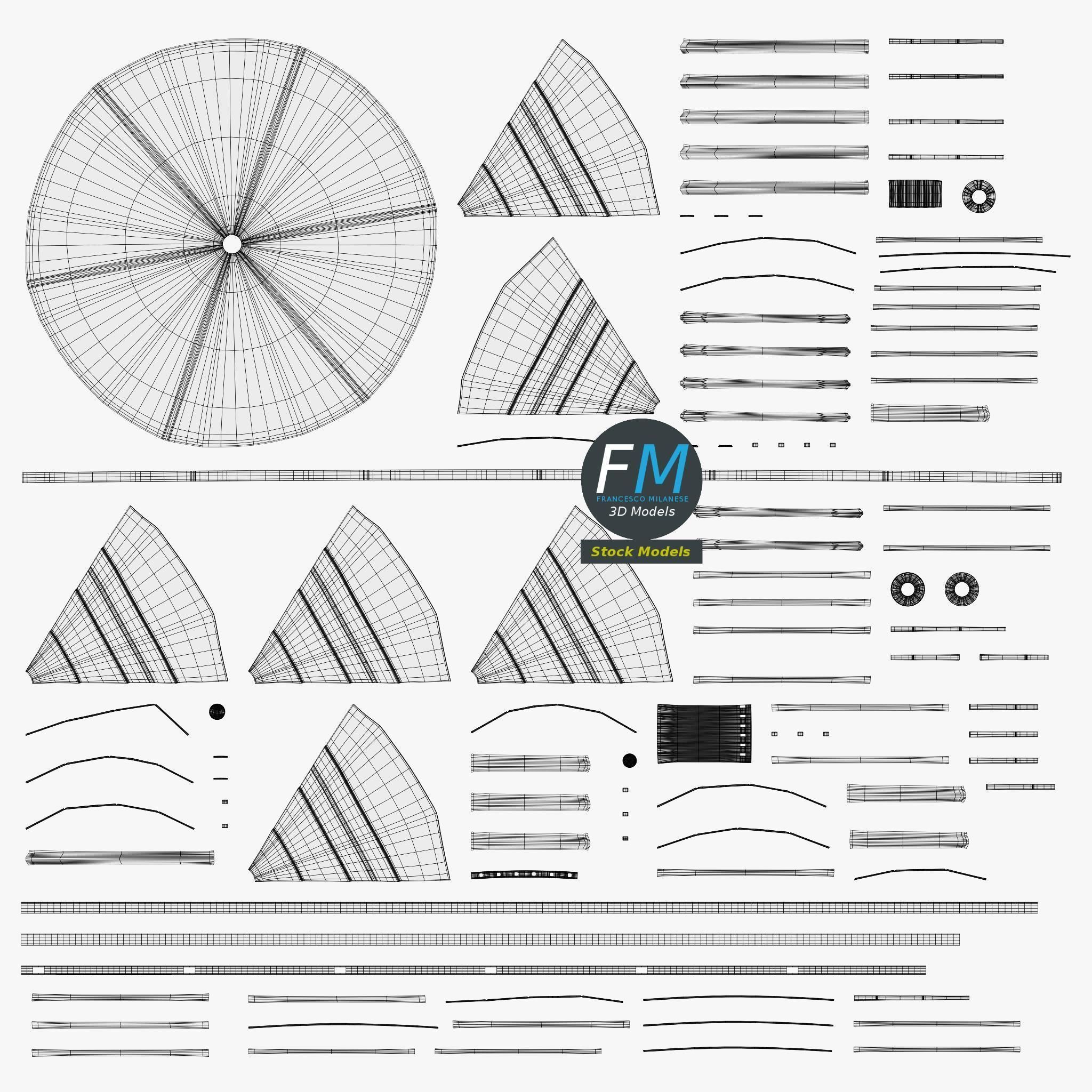 Playground merry-go-round 1 3D model_11