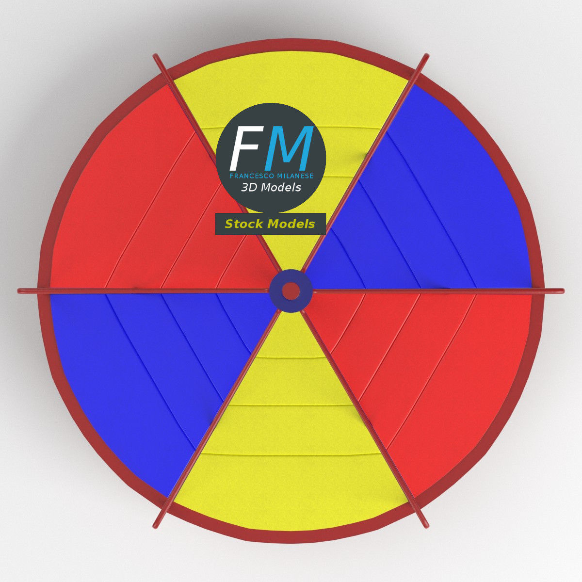Playground merry-go-round 1 3D model_6