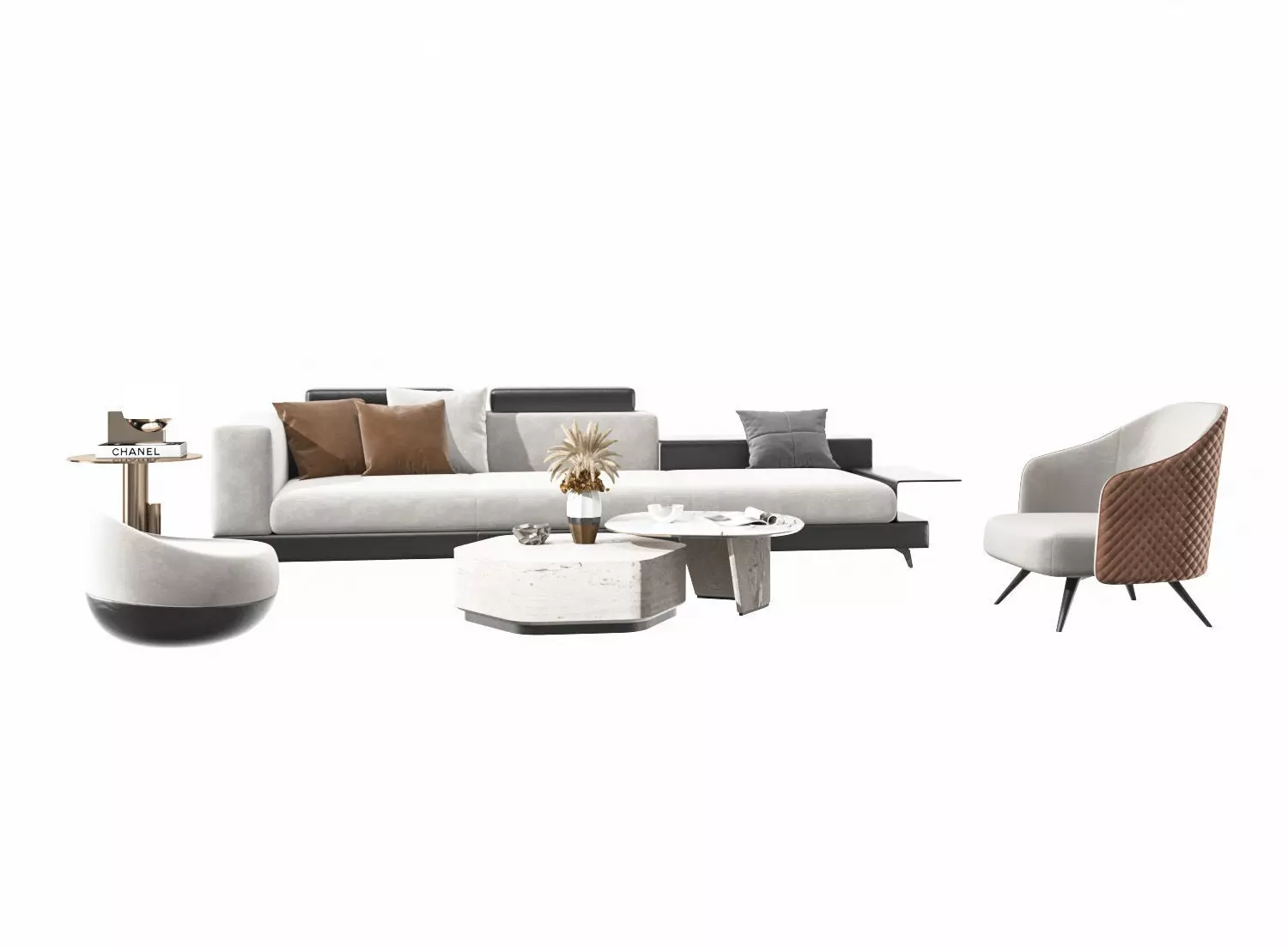 Modern sofa 3D model_0