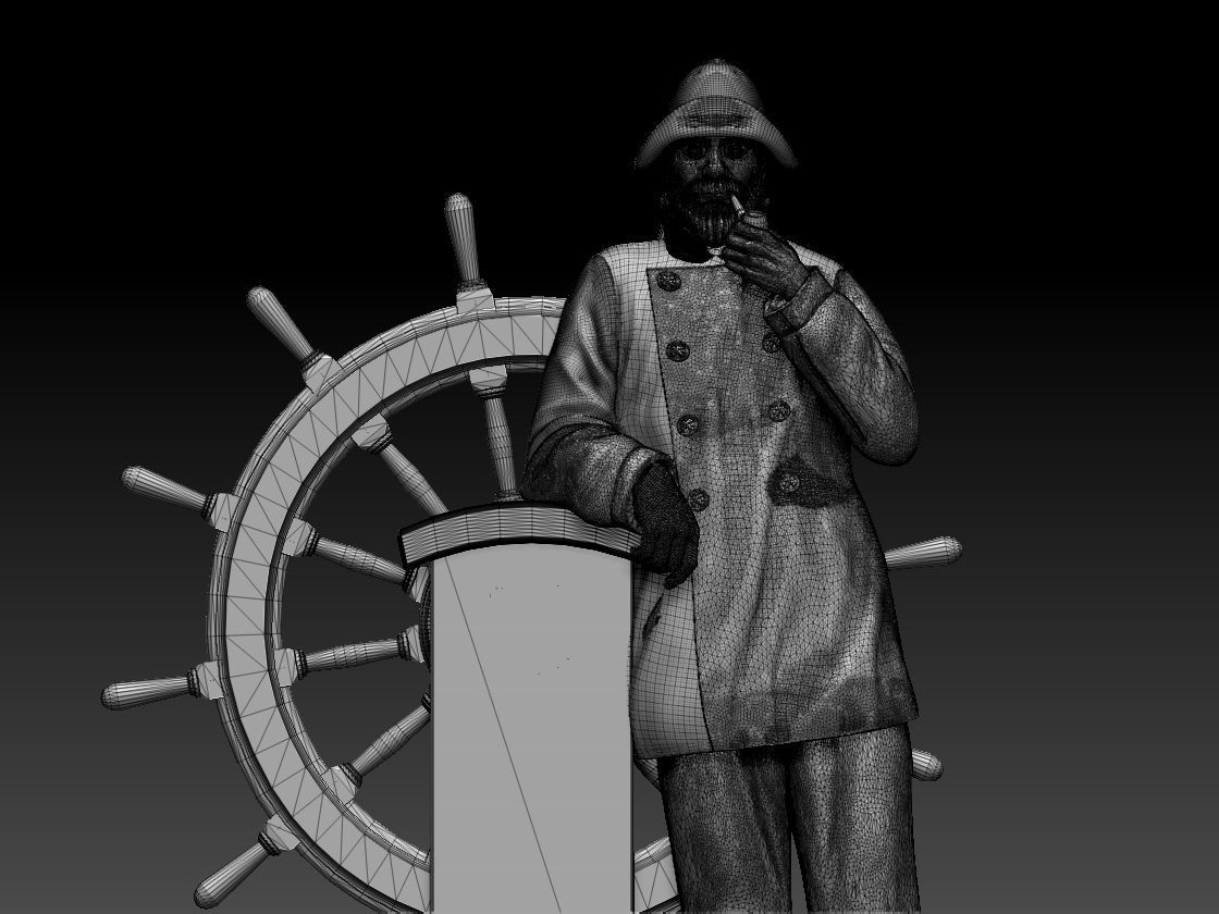 FISHERMAN SAILOR 3D print model_9