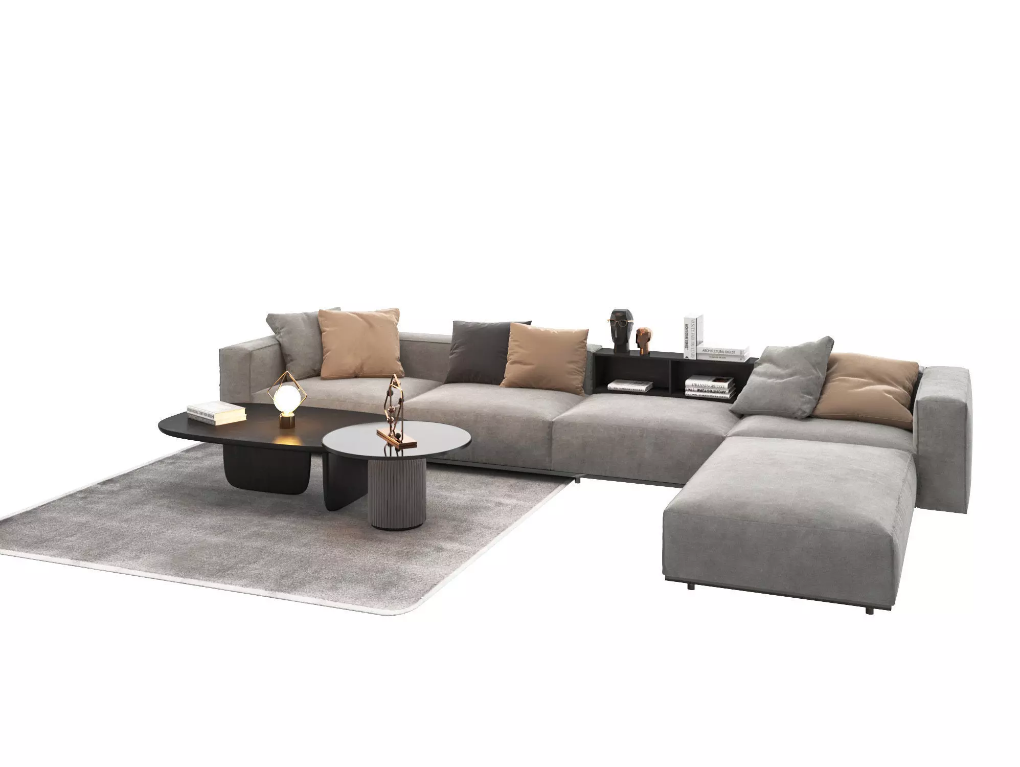 Modern sofa 3D model_0