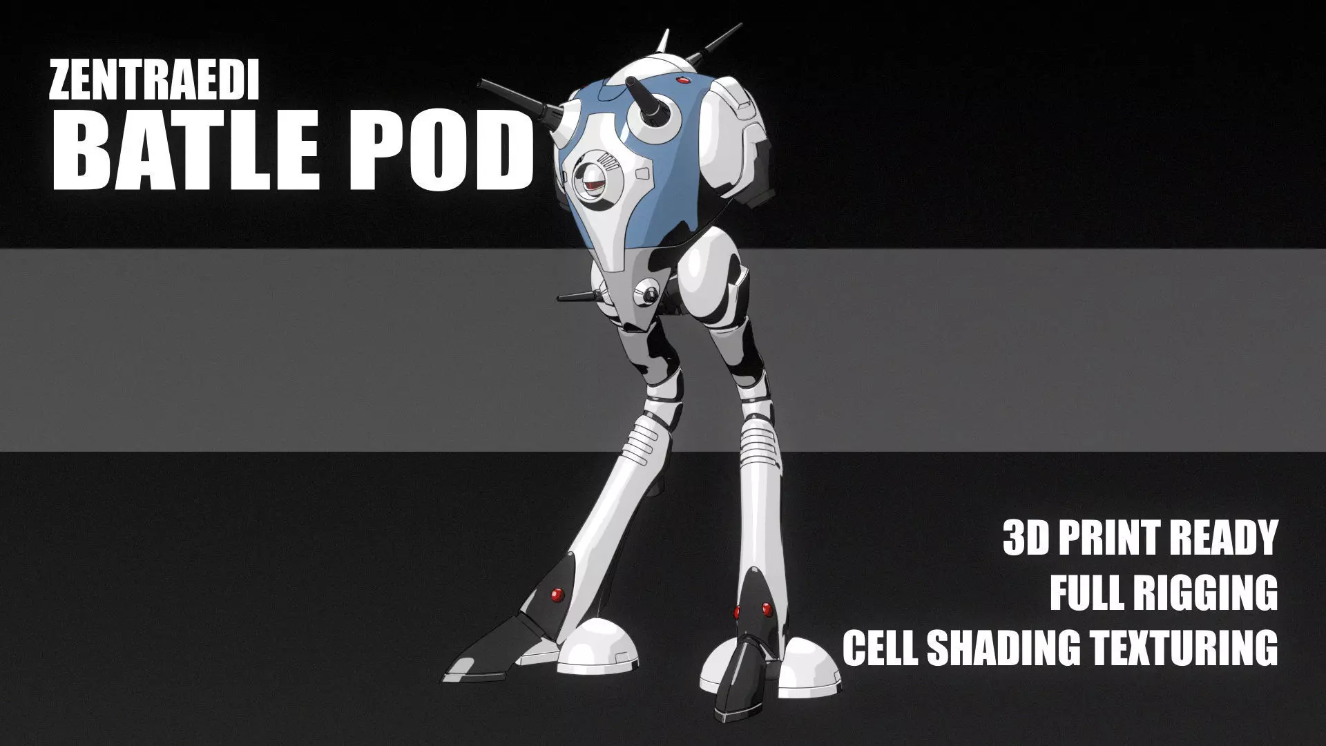 Zentraedi Tactical BattlePod 3D print model_0