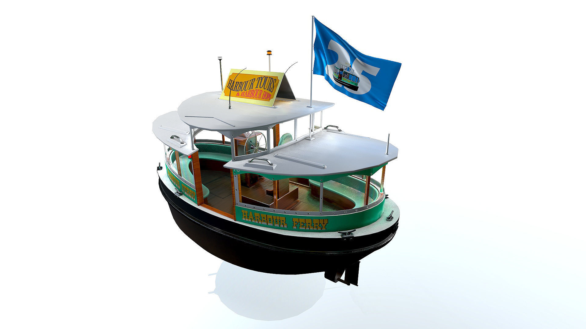 Harbour Ferry 3D model_5