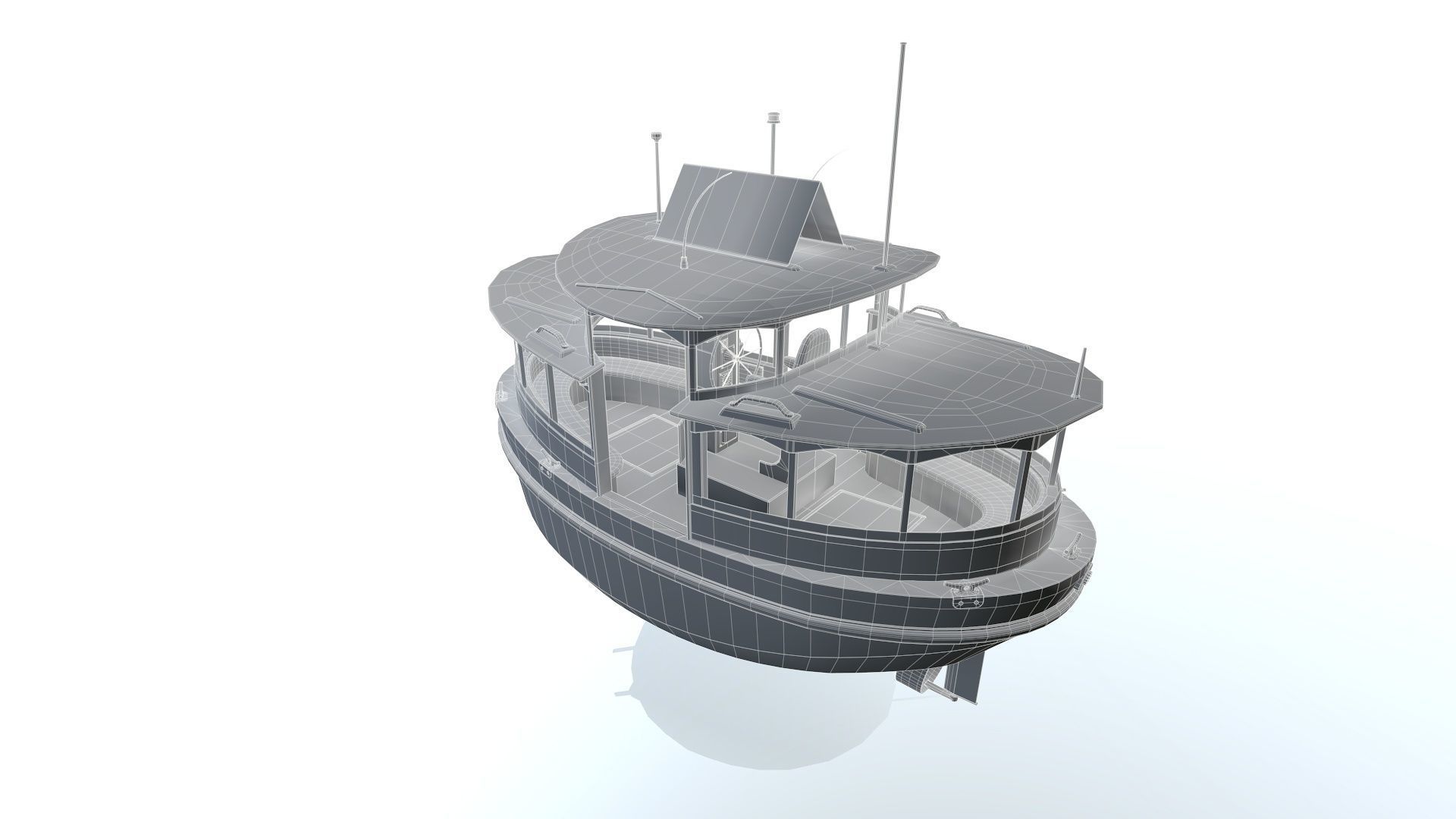 Harbour Ferry 3D model_1