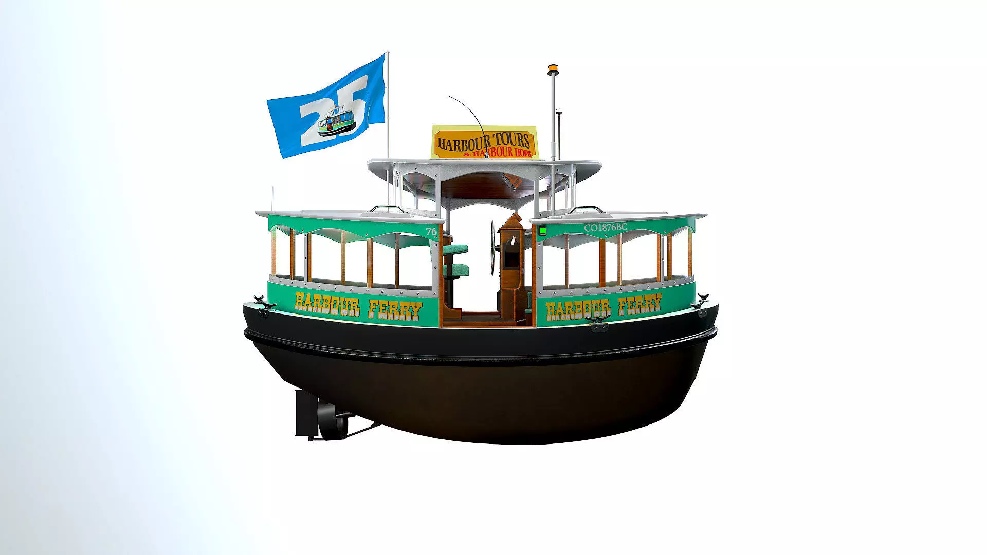 Harbour Ferry 3D model_0