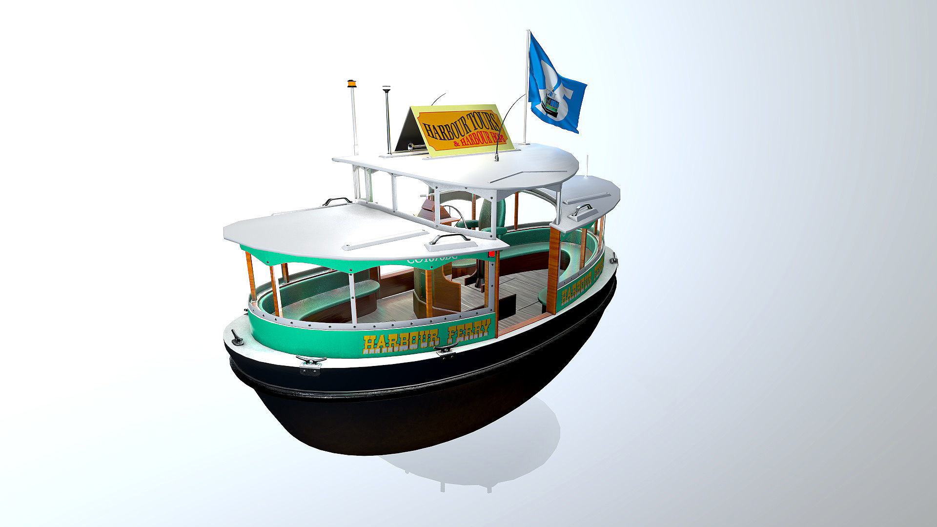 Harbour Ferry 3D model_6