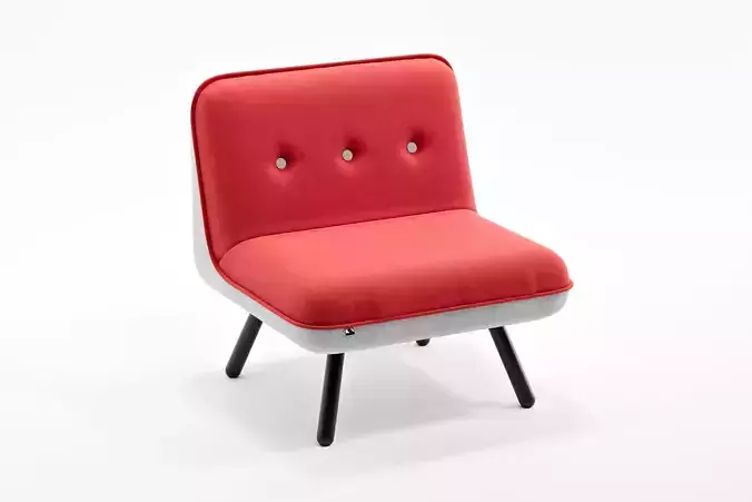 One Seater Sofa - NET WORK PLACE Organic by Koenig Neurath 3D model