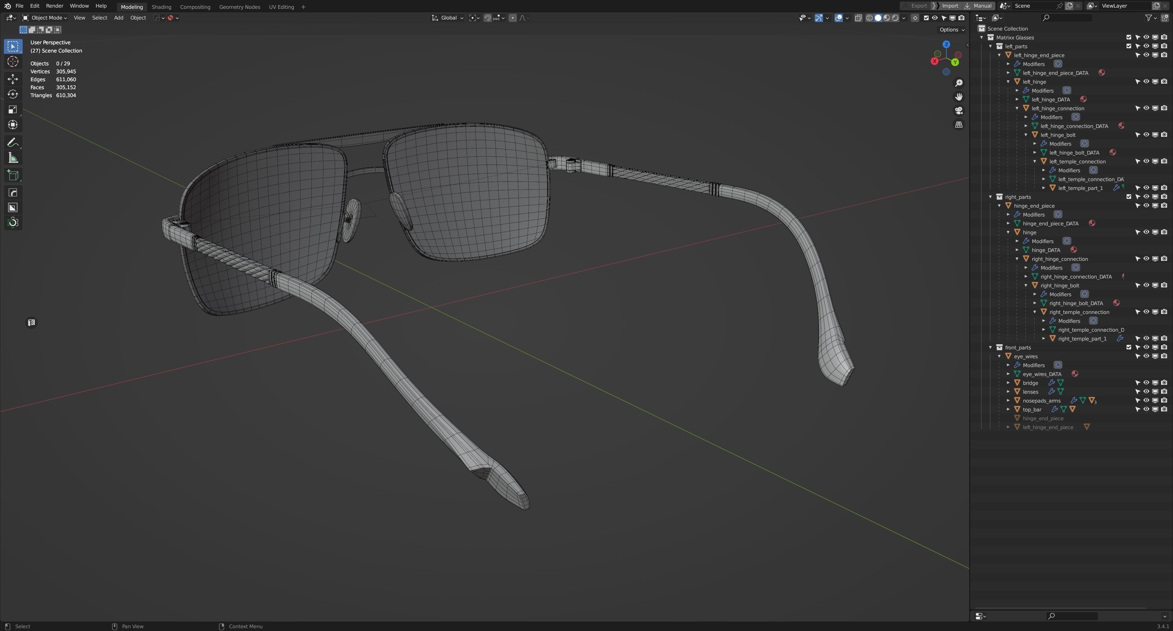 Matrixx Sunglasses Update 3D model_8