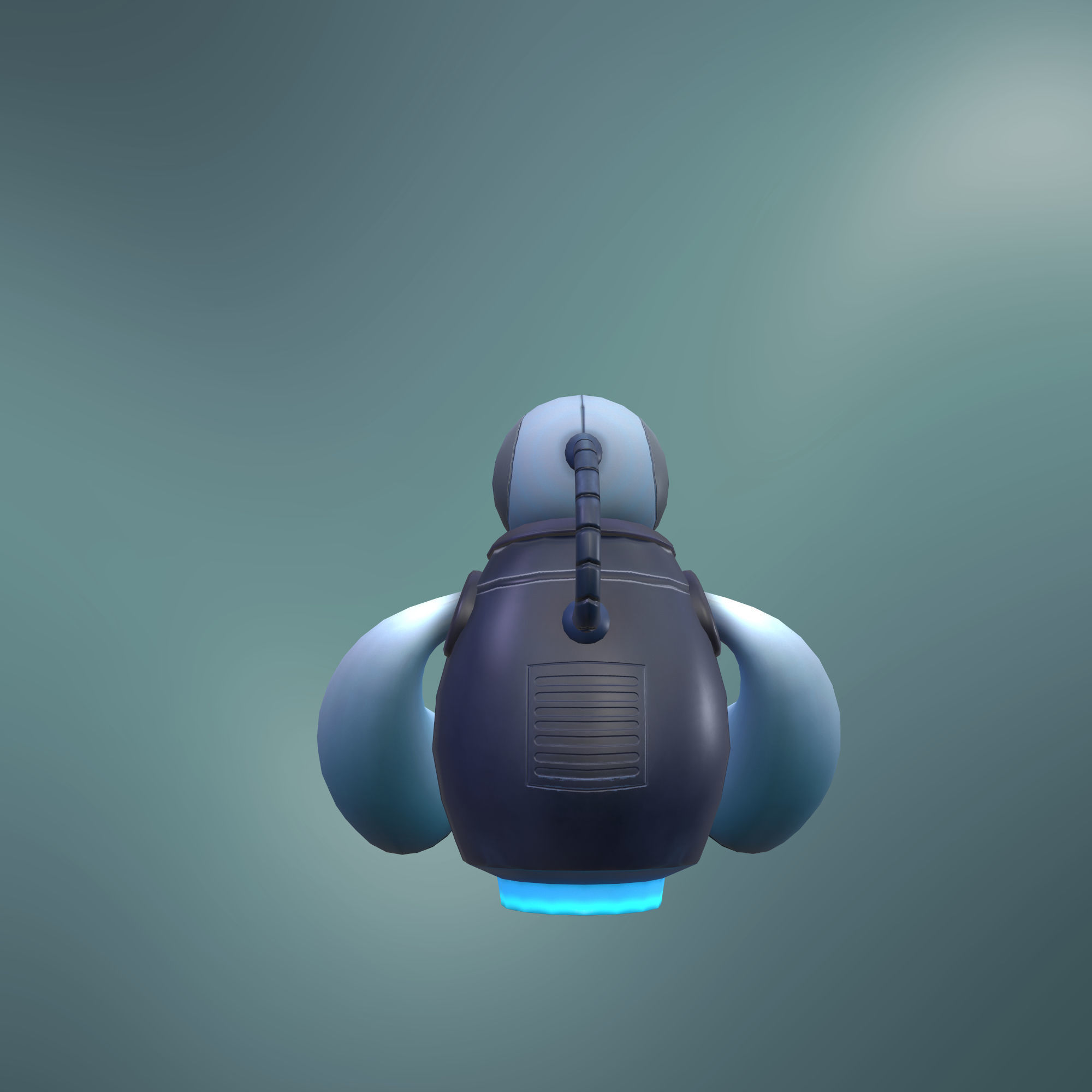 Sci-fi Robot stylized style Low-poly 3D model_5