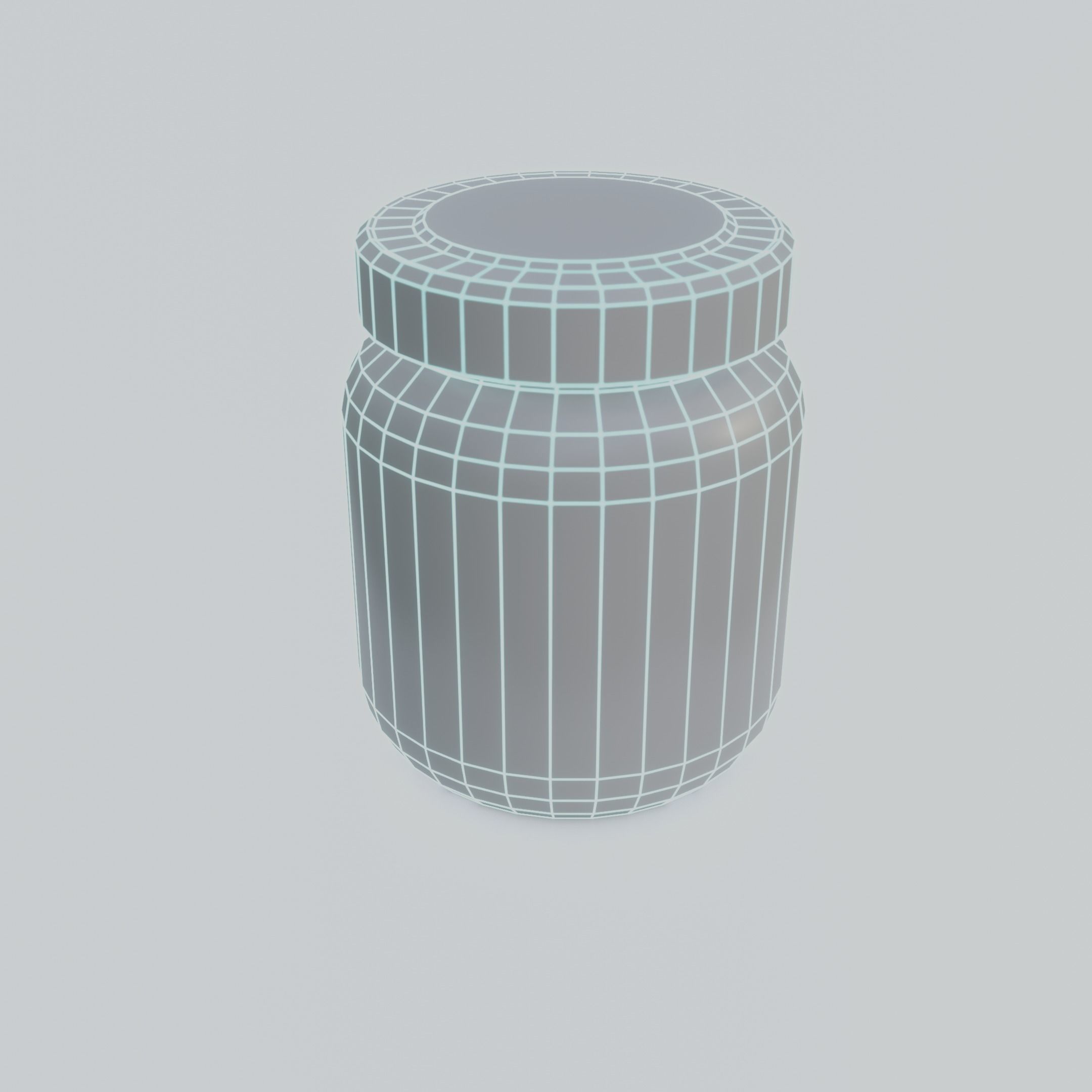 Glass Jar Free 3D model_4