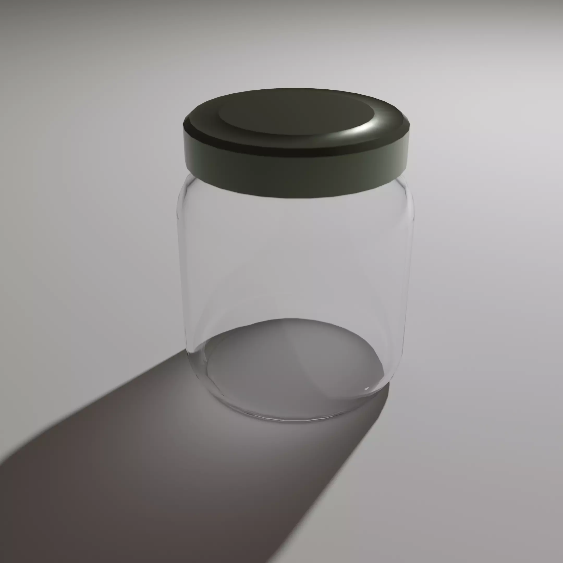 Glass Jar Free 3D model_0
