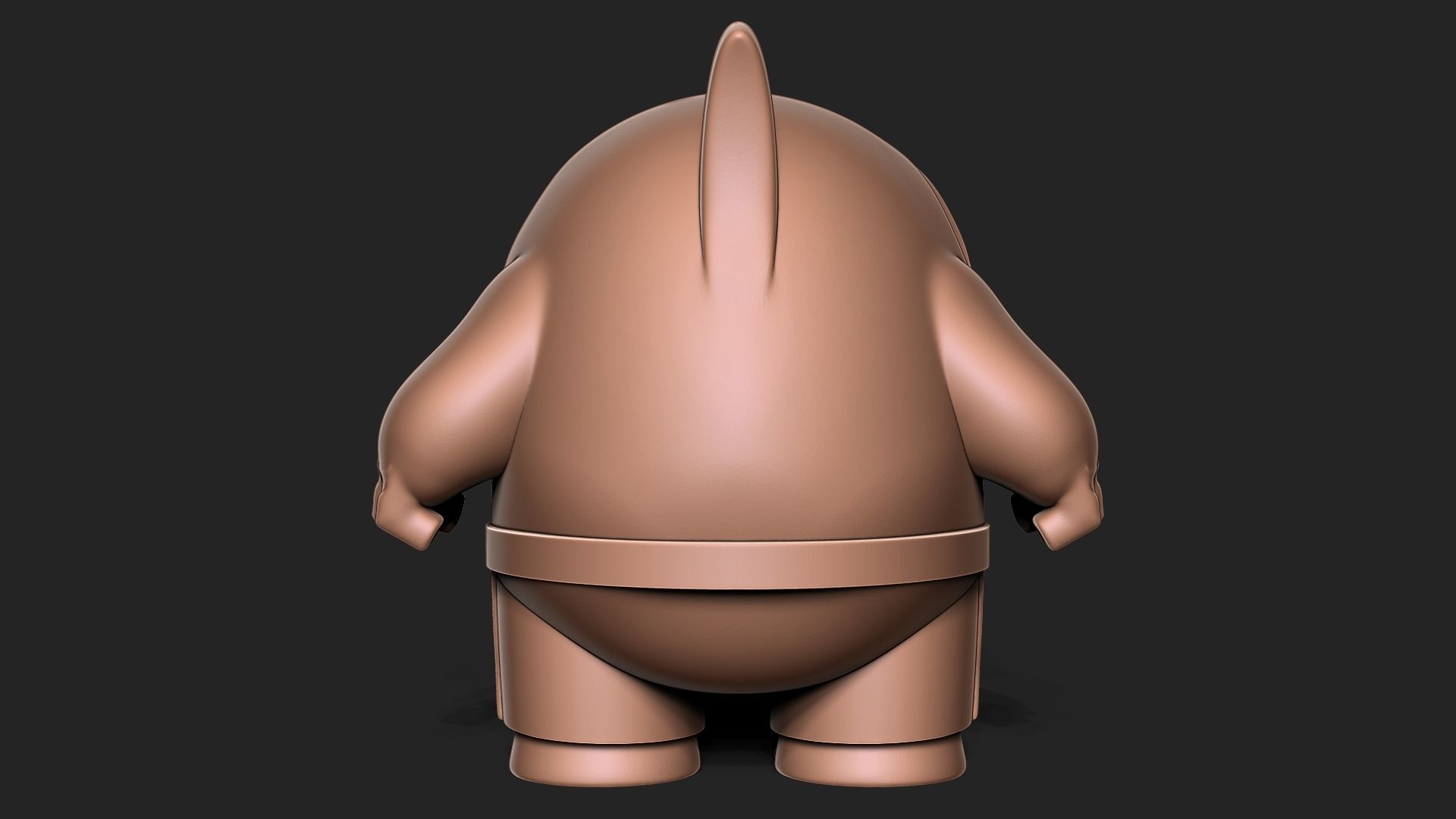 shark toon 3D print model_5