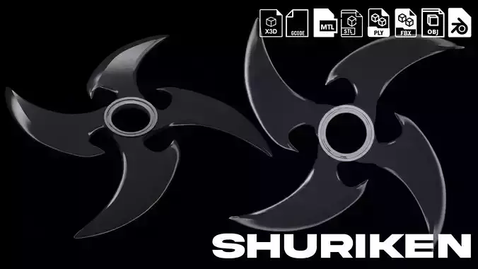 Shuriken spinner 3D model