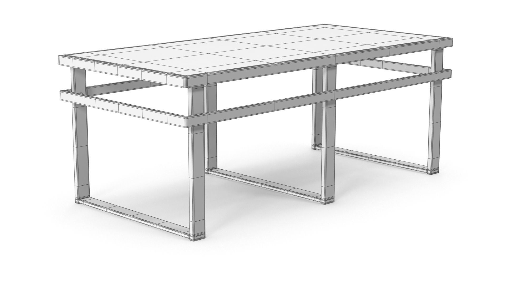 Cocktail Table - Set Part 1 Low-poly 3D model_6