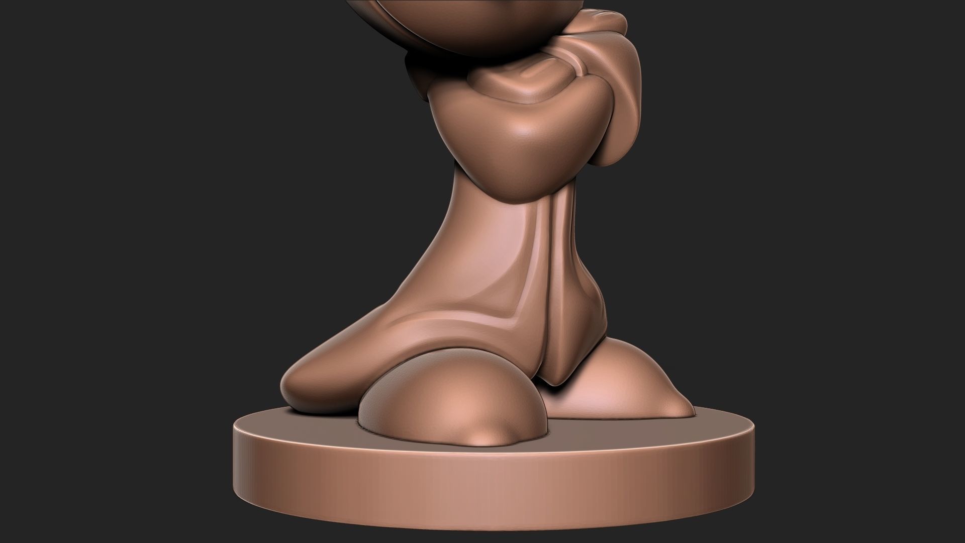 Micky Mouse with base 3D print model_8