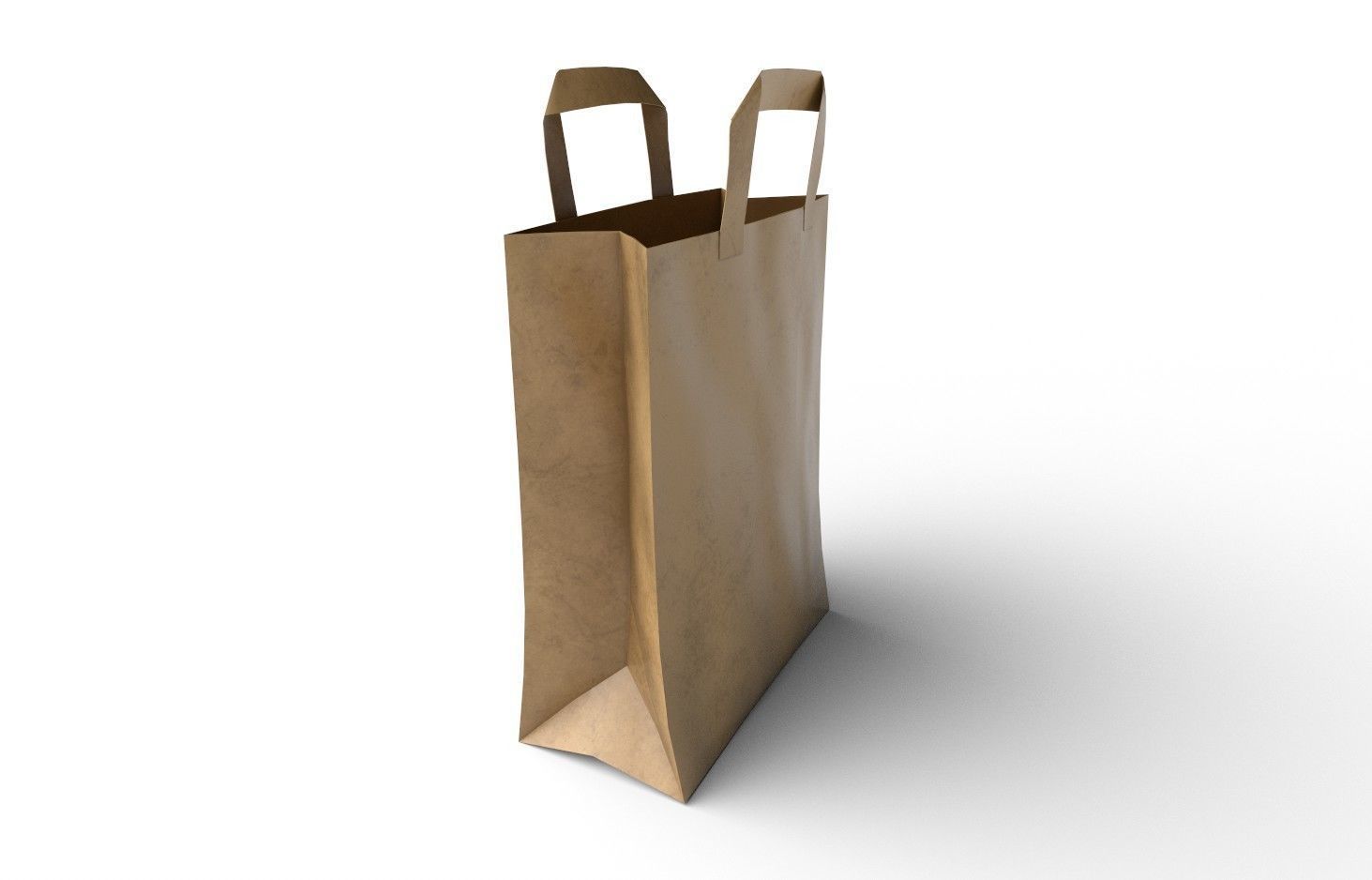 Paper Bag 03 Low-poly 3D model_5