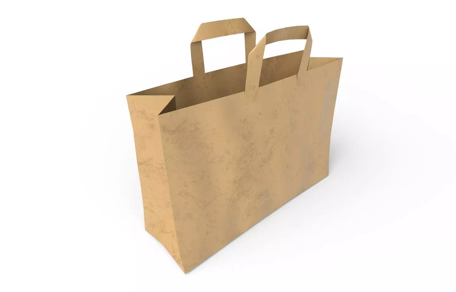 Paper Bag 02 Low-poly 3D model_0