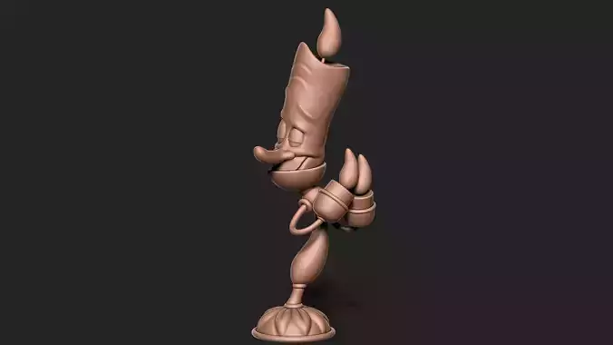 Candles cartoon character holding candle