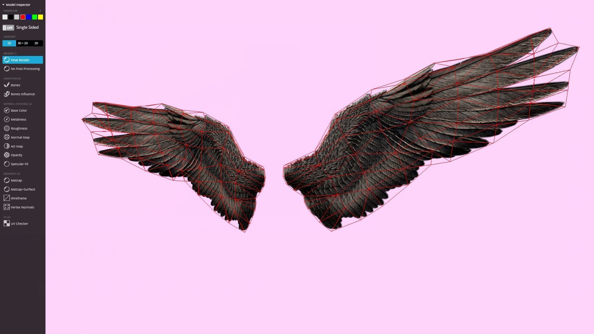 Animated Low Poly Angel Knight - To Unity Low-poly 3D model_21