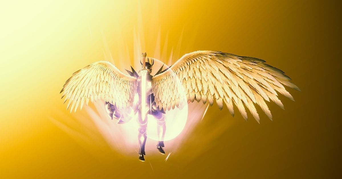 Animated Low Poly Angel Knight - To Unity Low-poly 3D model_8