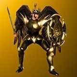 Animated Low Poly Angel Knight - To Unity Low-poly 3D model_6