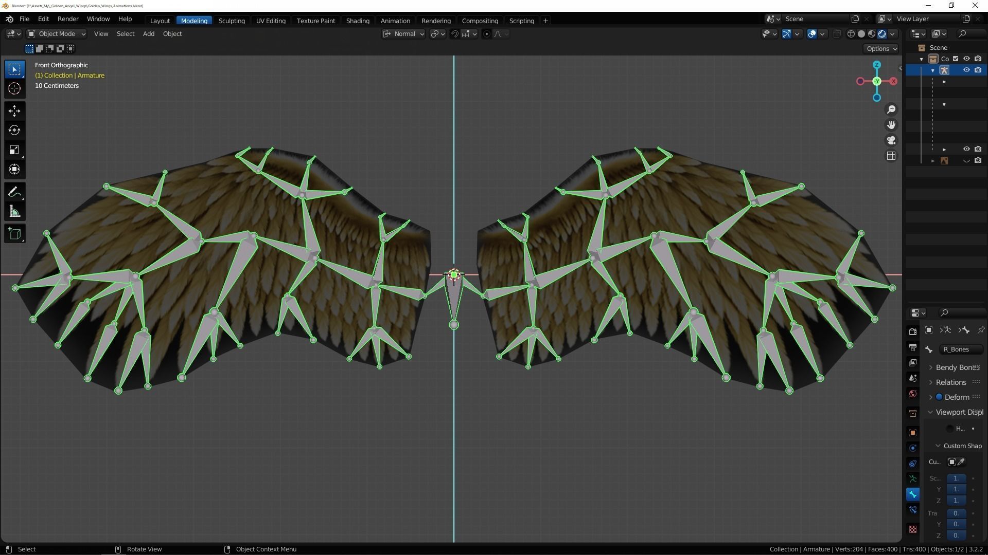 Animated Low Poly Angel Knight - To Unity Low-poly 3D model_28